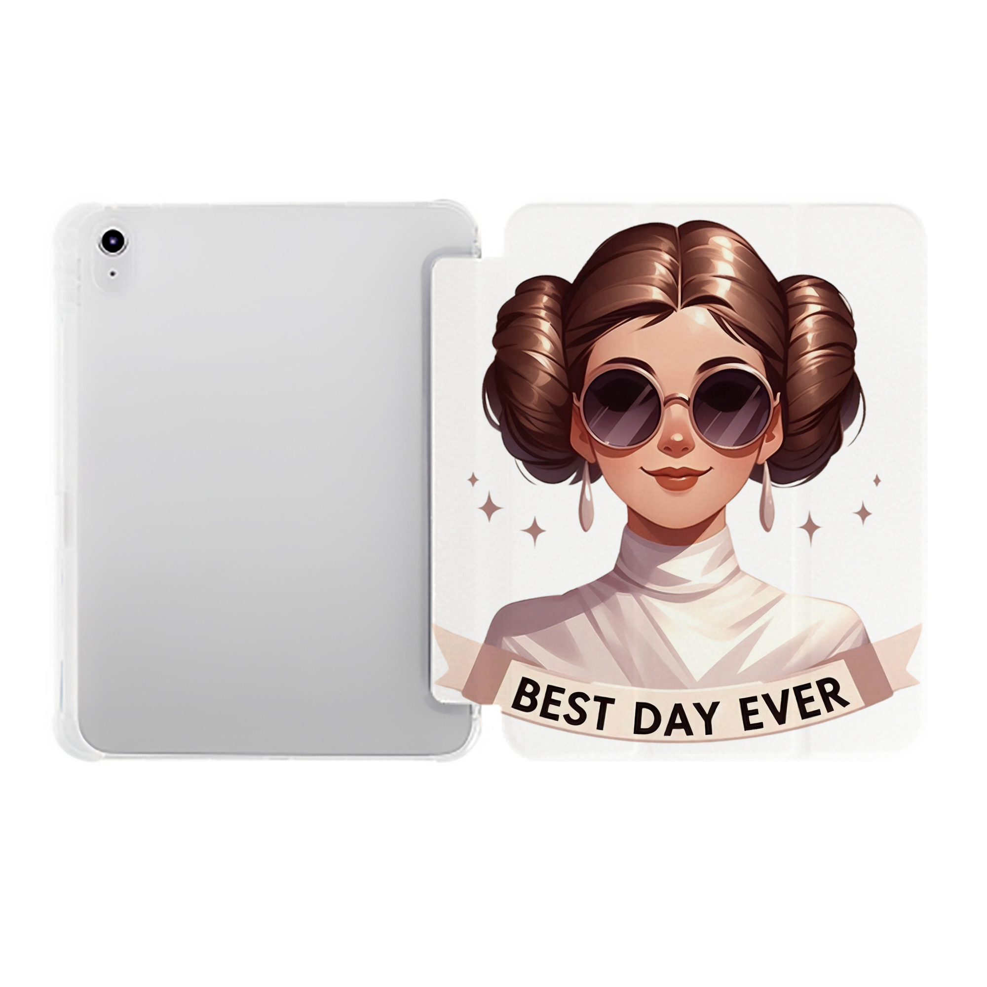 （画像用） スター・ウォーズ Star Wars IPad ケース ペン収納付き 三つ折りスタンド PUレザー×シリコン 対応機種9.5/10.5/10.9インチ